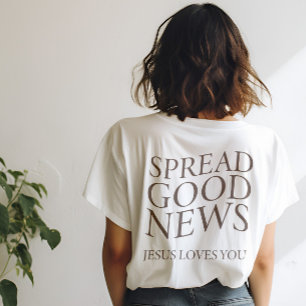 T-shirt Bonne nouvelle Jésus vous aime Esthétique chréti
