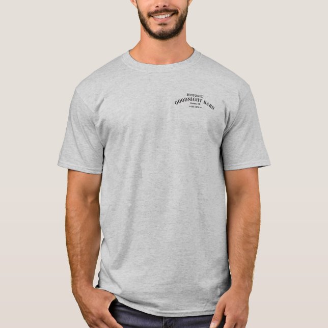 T-Shirt Bonne Nuit Grange à Poche (Devant)