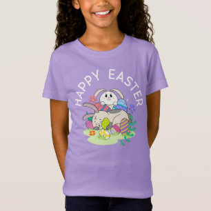 T-Shirt Bonne Pâques - Bunnies & Oeufs Chemise Enfants