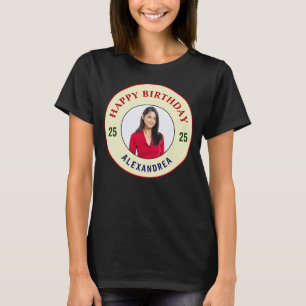 T-shirt Bonne photo d'anniversaire Personnaliser