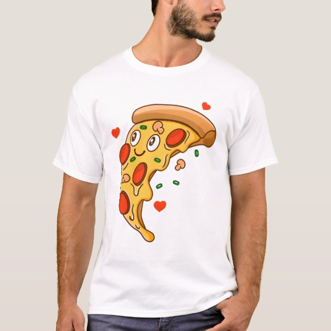 T-shirt Bonne pizza (Devant)