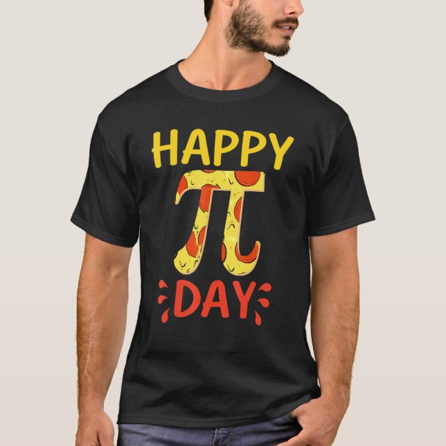 T-shirt Bonne Pizza Pi Day (Devant)