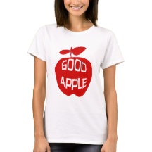 Bonne pomme amusante Rouge Fruit Love Design