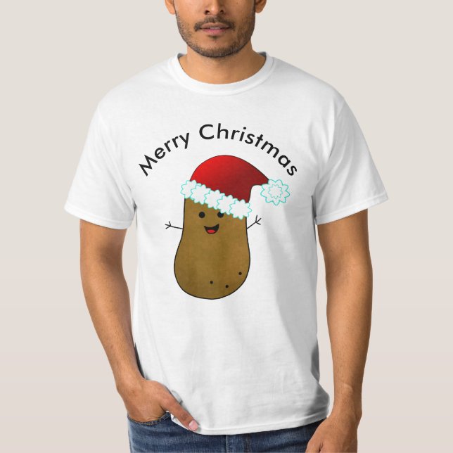 T-shirt Bonne pomme de terre de Noël (Devant)