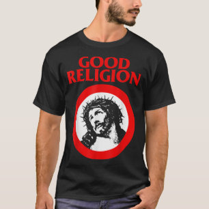 T-shirt Bonne religion   Jésus drôle Parodie Punk Rock 
