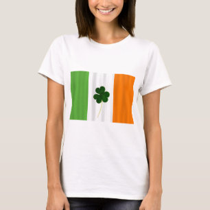 T-shirt Bonne Saint Patrick ! Drapeau irlandais shamrock E