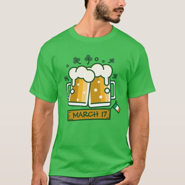 T-shirt Bonne Saint Patrick's Day (Devant)