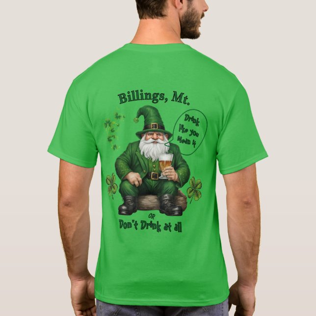 T-shirt Bonne Saint Patrick's Day (Dos)