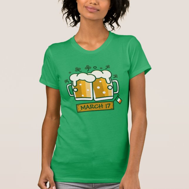 T-shirt Bonne Saint Patrick's Day (Devant)