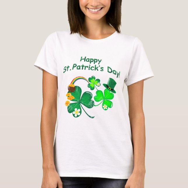 T-shirt Bonne Saint Patrick's Day (Devant)