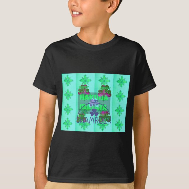 T-shirt Bonne Saint Patrick's Day Hakuna Matata Art Print (Devant)