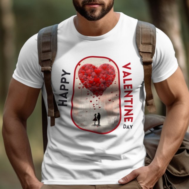T-shirt Bonne Saint-Valentin - Amour de la flamme éternell (Créateur téléchargé)