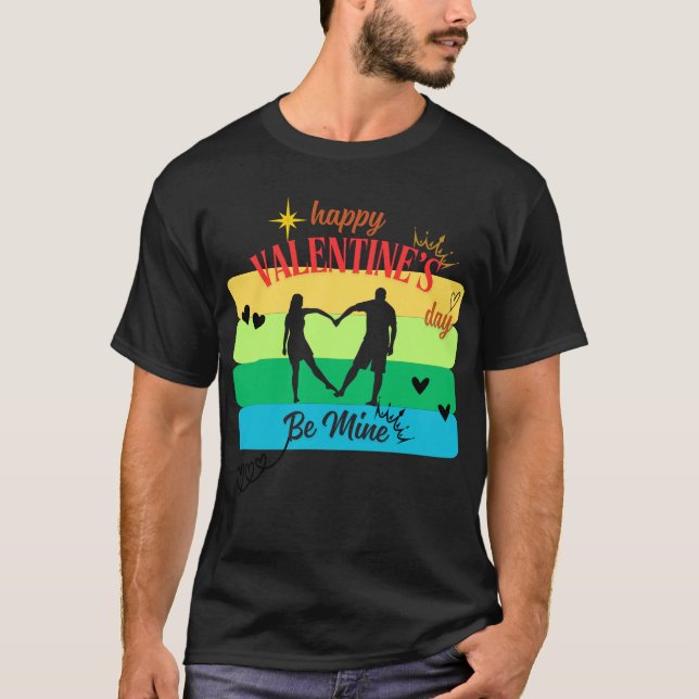 T-shirt Bonne Saint Valentin "Soyez à moi" (Devant)
