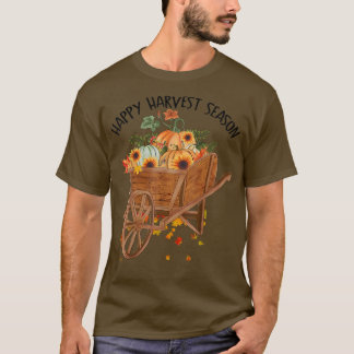 T-shirt Bonne saison de récolte Citrouille tournesol Vinta