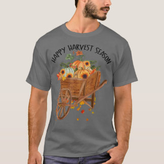 T-shirt Bonne saison de récolte Citrouille tournesol Vinta