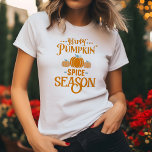 T-shirt Bonne saison des épices Citrouilles<br><div class="desc">Laissez-vous tenter par les couleurs vives et les ambiances douillettes de la saison grâce à ce tee inspiré de la nature.</div>