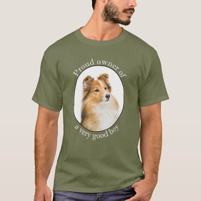 T-shirt Bonne Sheltie Garçon (Devant)
