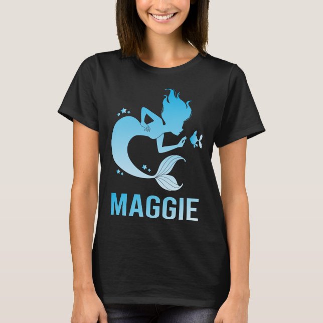 T-shirt Bonne Sirène - Nom Maggie (Devant)