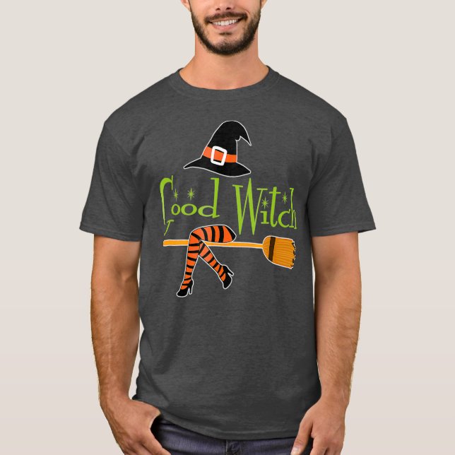T-shirt Bonne sorcière Halloween (Devant)