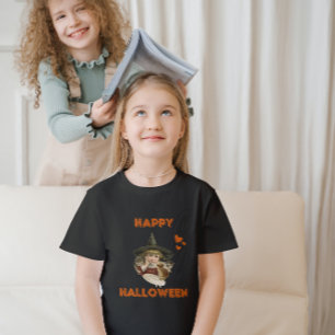 T-Shirt Bonne sorcière vintage Halloween avec chatons