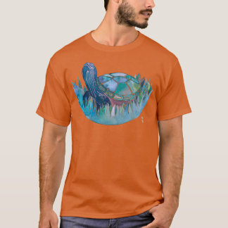 T-shirt Bonne tortue bleue