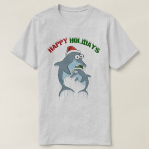 T-shirt Bonnes fêtes dauphins