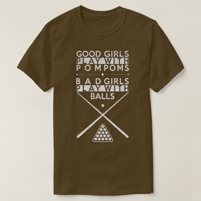 T-shirt Bonnes filles Bad Girls Billiards (Design devant)