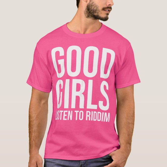 T-shirt Bonnes Filles Écouter Riddim Dubstep Edm Rave (Devant)