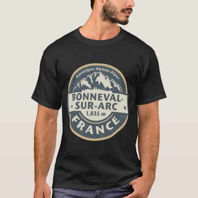 T-shirt Bonneval-Sur-Arc, France (Devant)