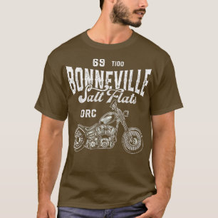 T-shirt Bonneville Salt Flats Moto Racing Biker Love