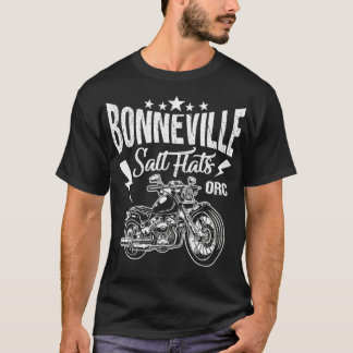T-shirt Bonneville Salt Flats Motorcycle Racing Biker otte