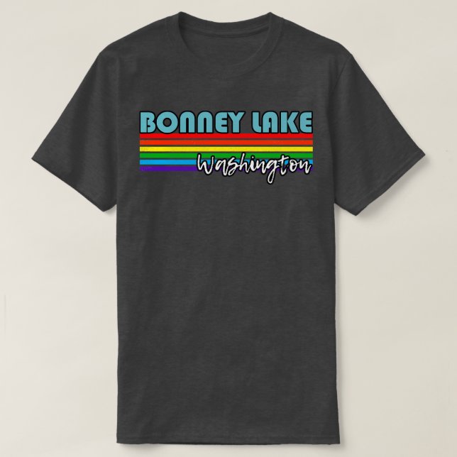 T-shirt Bonney Lake Washington Pride Bonney Lake Gif LGBT (Design devant)
