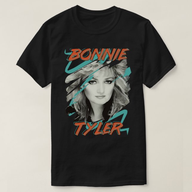 T-shirt Bonnie Tyler 80s 1980s pop Music Total Eclipse de (Design devant)