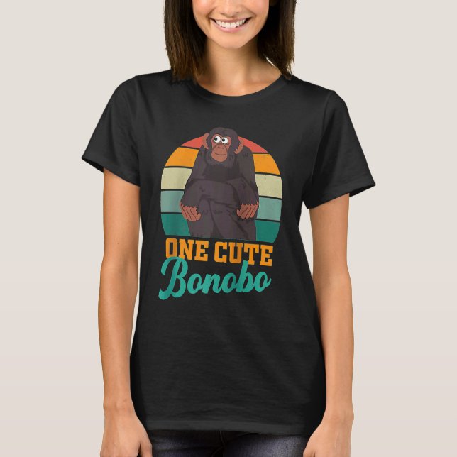 T-shirt Bonobo chimpanzee chimps World Bonobo Day  men wom (Devant)