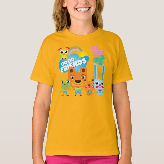 T-shirt Bons amis d'animaux (Devant)
