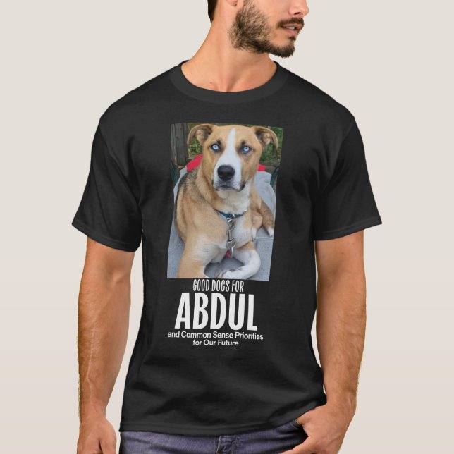 T-shirt Bons Chiens pour Abdul (Devant)
