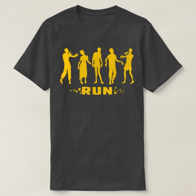 T-shirt Bons Conseils Zombie Cours Graphique Pour Éviter Z (Design devant)