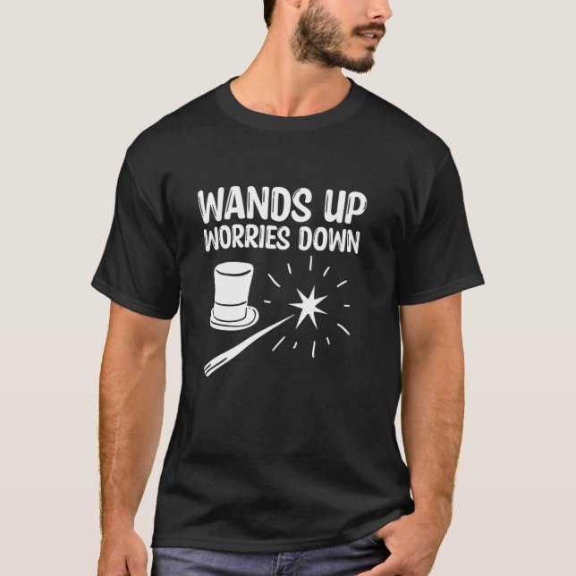 T-shirt Bons de réduction Wands Up Worries Down (Devant)