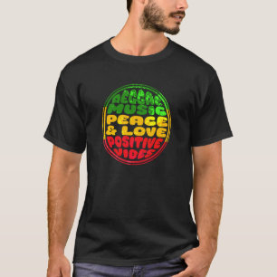 T-shirt Bons Rastafari Musique Vibes Seulement Rasta Jamai