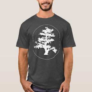 T-shirt Bonsai Arbre en Cercle Belle conception T Zen Peac