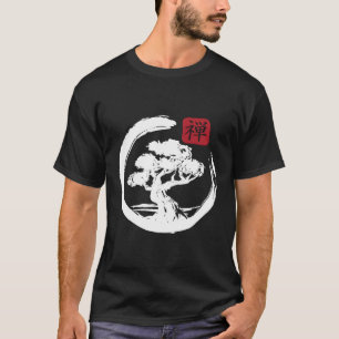 T-shirt Bonsai Arbre Japonais Calligraphie Zen Bonsai