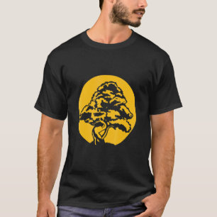 T-shirt Bonsai Avec Coucher De Soleil