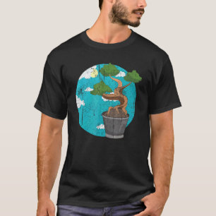 T-shirt Bonsai bouddhiste zen esthétique Japon nuages Bons