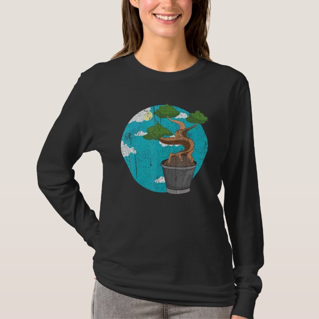 T-shirt Bonsai bouddhiste zen esthétique Japon nuages Bons (Devant)