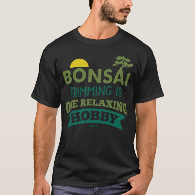 T-shirt Bonsai Garden Art Hobby (Devant)