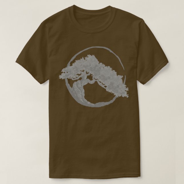 T-shirt Bonsai japonais Art Zen Tree (Design devant)