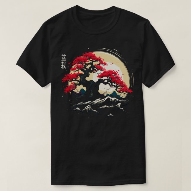 T-shirt Bonsai japonais traditionnel (Design devant)