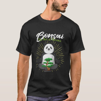 T-shirt Bonsaï Le De La Patience Japon Zen Panda Baseball