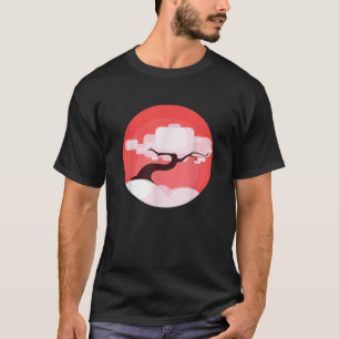 T-shirt Bonsai Tree Enso Circle Calligraphie Zen Bouddhist