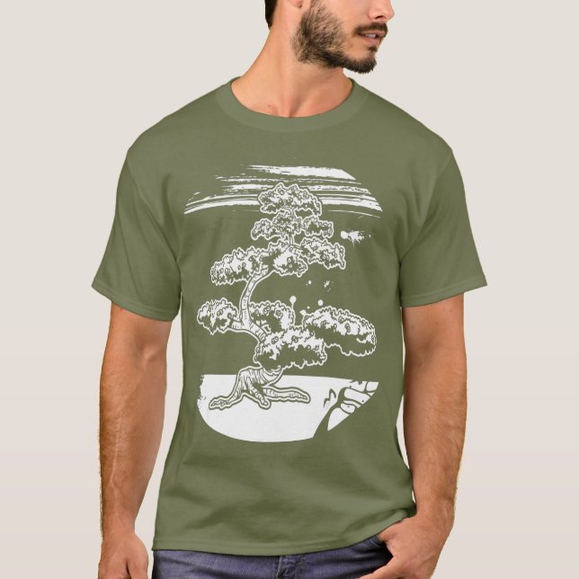 T-shirt Bonsai Tree Japonais Zen Master Cadeau (4) (Devant)